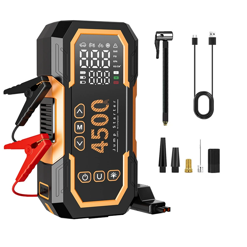 Car emergency start power supply, integrated with a portable air pump, a versatile power solution for emergencies. New